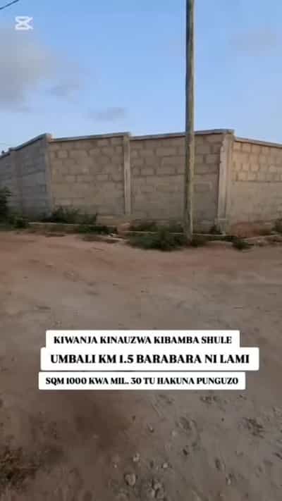 Kiwanja kinauzwa Kibamba Shule, Dar Es Salaam (1000 sqm)