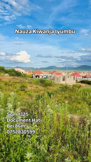 Kiwanja kinauzwa Iyumbu West, Dodoma sqm 1325