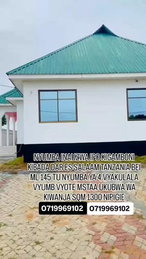 Nyumba ya vyumba vinne inauzwa Kigamboni Kibada Kisarawe, Dar Es Salaam (1200 sqm) Nyumba ya vyumba vinne inauzwa Kigamboni Kibada Kisarawe, Dar Es Salaam (1200 sqm)
