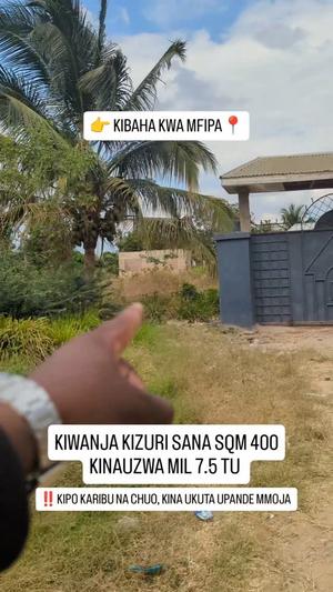 Residential Plot for Sale in Kibaha kwa Mfipa, Pwani (400 sqm)