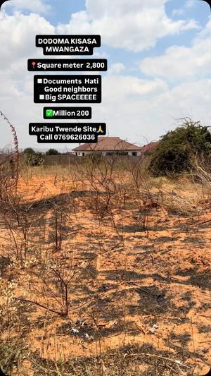 Kiwanja kinauzwa Dodoma (2800 sqm)