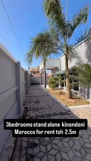 Nyumba ya vyumba vitatu inapangishwa Kinondoni Block 41, Dar Es Salaam