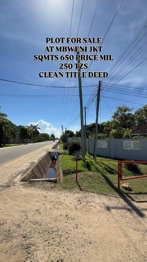 Kiwanja kinauzwa Mbweni Jkt, Dar Es Salaam sqm 650