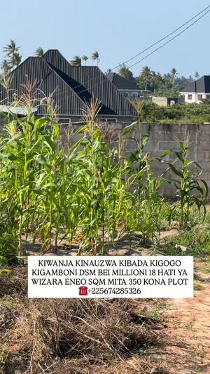 Kiwanja kinauzwa Kibada Kigogo, Dar Es Salaam sqm 350 Kiwanja kinauzwa Kibada Kigogo, Dar Es Salaam sqm 350
