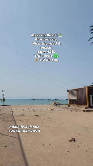 Beach Plot for Sale in Msasani Beach, Dar Es Salaam (425 sqm) Beach Plot for Sale in Msasani Beach, Dar Es Salaam (425 sqm)