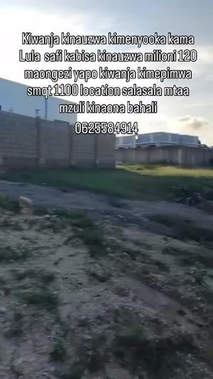Kiwanja kinauzwa Salasala, Dar Es Salaam sqm 1100