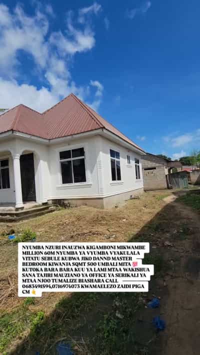 Nyumba ya vyumba vitatu inauzwa Kigamboni Mikwambe, Dar Es Salaam (500 sqm)