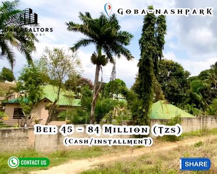 Viwanja vinauzwa Goba Nashpark, Dar Es Salaam
