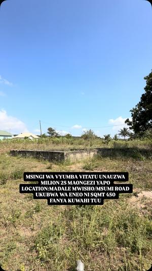 Kiwanja kinauzwa Madale Mwisho/Msumi Road, Dar Es Salaam (450 sqm)