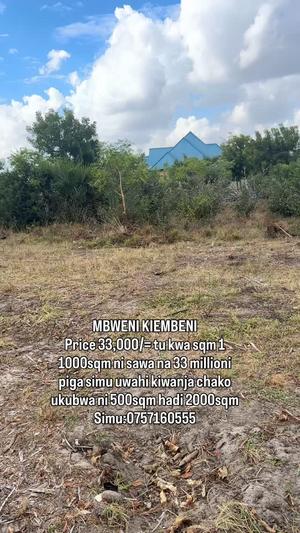 Residential Plot for Sale in Mbweni Kiembeni, Dar Es Salaam Residential Plot for Sale in Mbweni Kiembeni, Dar Es Salaam