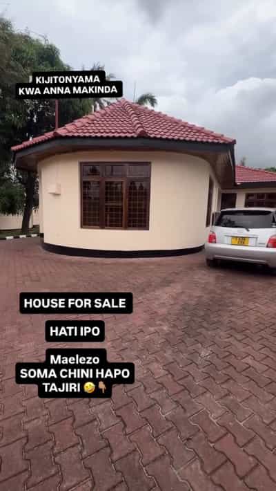 Nyumba ya vyumba vitatu inauzwa Kijitonyama, Dar Es Salaam (652 sqm)