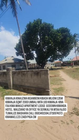 Kiwanja (Residential/Commercial) kinauzwa Kibada, Dar Es Salaam (2000 sqm) Kiwanja (Residential/Commercial) kinauzwa Kibada, Dar Es Salaam (2000 sqm)
