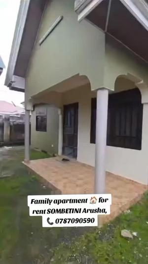 Apartment ya vyumba viwili inapangishwa Sombetini, Arusha