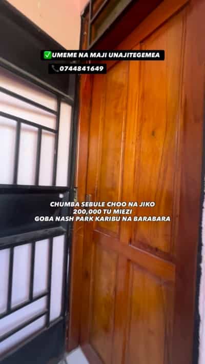 Nyumba ya chumba kimoja inapangishwa Goba Nash Park, Dar Es Salaam