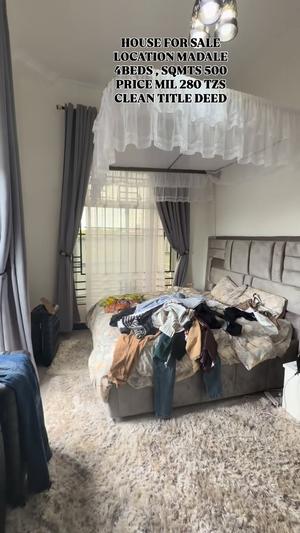 Nyumba ya vyumba vinne inauzwa Madale, Dar Es Salaam (500 sqm)