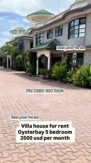 Villa (Furnished) ya vyumba vinne inapangishwa Oyster Bay, Dar Es Salaam Villa (Furnished) ya vyumba vinne inapangishwa Oyster Bay, Dar Es Salaam