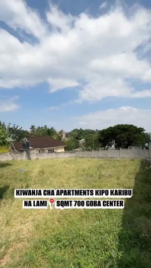 Plot for sale in Goba Center, Dar Es Salaam sqm 700