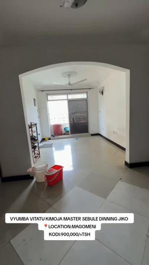 Apartment ya vyumba vitatu inapangishwa Magomeni, Dar Es Salaam