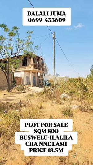 Kiwanja kinauzwa Buswelu Ilalila, Mwanza sqm 800 Kiwanja kinauzwa Buswelu Ilalila, Mwanza sqm 800