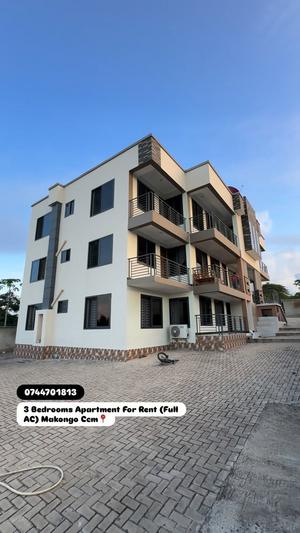 Apartment ya vyumba vitatu inapangishwa Makongo Ccm, Dar Es Salaam