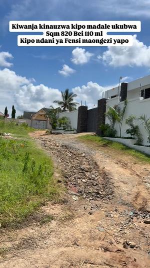Kiwanja kinauzwa Madale, Dar Es Salaam sqm 820