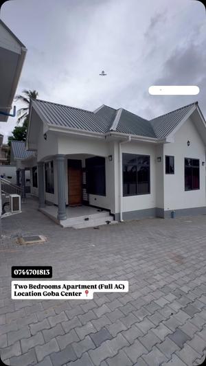 Apartment ya vyumba viwili inapangishwa Goba Center, Dar Es Salaam