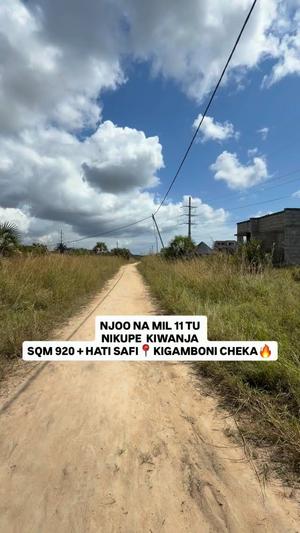 Residential Plot for Sale in Cheka, Kigamboni, Dar Es Salaam (920 sqm) Residential Plot for Sale in Cheka, Kigamboni, Dar Es Salaam (920 sqm)