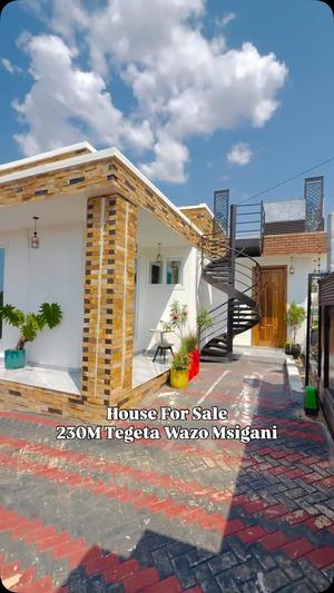 Nyumba ya vyumba viwili inauzwa Tegeta Wazo Msigani, Dar Es Salaam (400 sqm)