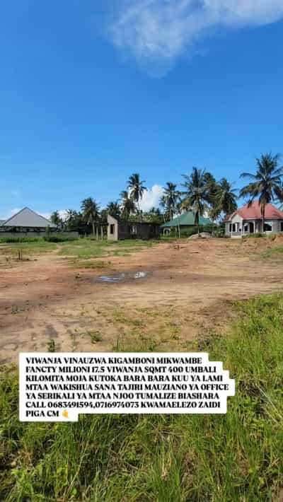 Kiwanja kinauzwa Kigamboni Mikwambe, Dar Es Salaam (400 sqm) Kiwanja kinauzwa Kigamboni Mikwambe, Dar Es Salaam (400 sqm)