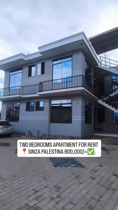 Apartment ya vyumba viwili inapangishwa SINZA PALESTINA, Dar Es Salaam