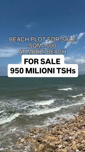 Beach Plot kinauzwa Mbezi Beach, Dar Es Salaam (1000 sqm)