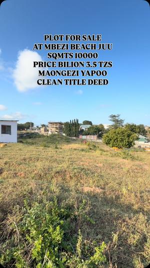 Plot for sale in Mbezi Beach Juu, Dar Es Salaam sqm 10000 Plot for sale in Mbezi Beach Juu, Dar Es Salaam sqm 10000
