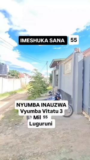 Nyumba ya vyumba vitatu inauzwa Mbezi Luguruni, Dar Es Salaam Nyumba ya vyumba vitatu inauzwa Mbezi Luguruni, Dar Es Salaam
