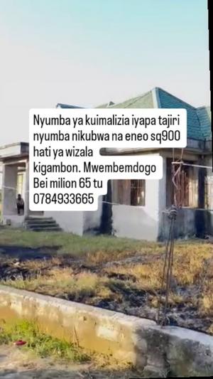 House for sale in Kigamboni Mwembendogo, Dar Es Salaam