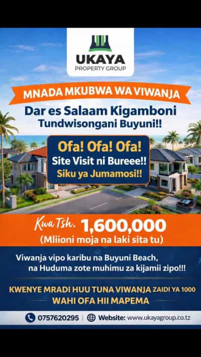 Viwanja vinauzwa Kigamboni, Dar Es Salaam