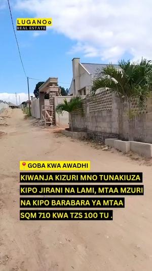 Kiwanja kinauzwa Goba Kwa Awadhi, Dar Es Salaam sqm 710 Kiwanja kinauzwa Goba Kwa Awadhi, Dar Es Salaam sqm 710