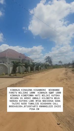 Residential Plot for Sale in Kigamboni Mikwambe, Dar Es Salaam (1800 sqm)