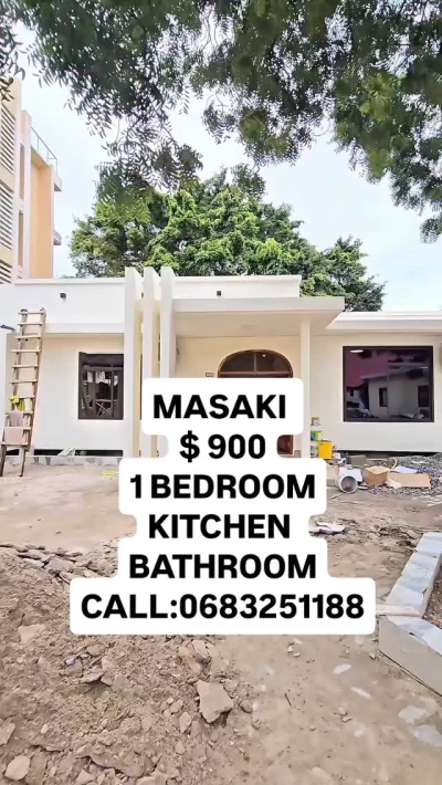 Nyumba/Apartment ya chumba kimoja inapangishwa Masaki, Dar Es Salaam