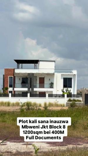 Plot for sale in Mbweni Jkt, Dar Es Salaam sqm 1200