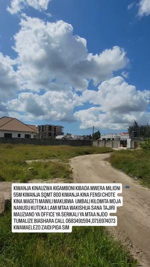 Residential Plot for Sale in Kibada Mwera, Dar Es Salaam (800 sqm)