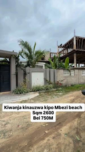 Kiwanja kinauzwa Mbezi Beach, Dar Es Salaam sqm 2600 Kiwanja kinauzwa Mbezi Beach, Dar Es Salaam sqm 2600