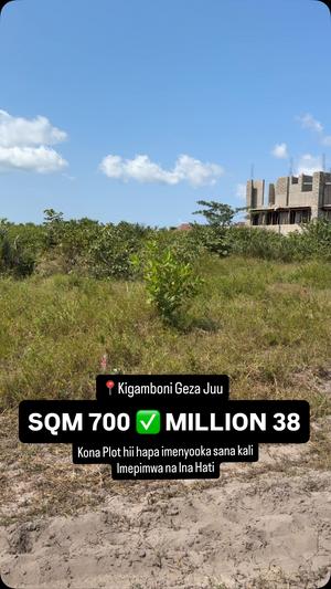 Kiwanja kinauzwa Kigamboni, Dar Es Salaam sqm 700 Kiwanja kinauzwa Kigamboni, Dar Es Salaam sqm 700