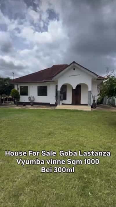 Nyumba ya vyumba vinne inauzwa Goba Lastanza, Dar Es Salaam (1000 sqm)