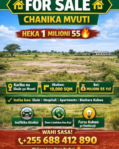 Kiwanja (Residential/Commercial) kinauzwa Chanika Mvuti, Dar Es Salaam (1 acre)