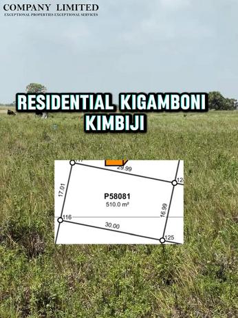Kiwanja kinauzwa Kigamboni, Dar Es Salaam (510 sqm)