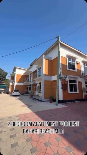 Nyumba/Apartment ya vyumba viwili inapangishwa Bahari Beach, Dar Es Salaam