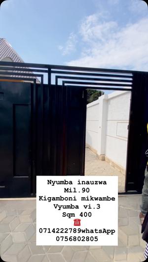 Nyumba ya vyumba vitatu inauzwa Kigamboni Mikwambe, Dar Es Salaam (400 sqm) Nyumba ya vyumba vitatu inauzwa Kigamboni Mikwambe, Dar Es Salaam (400 sqm)