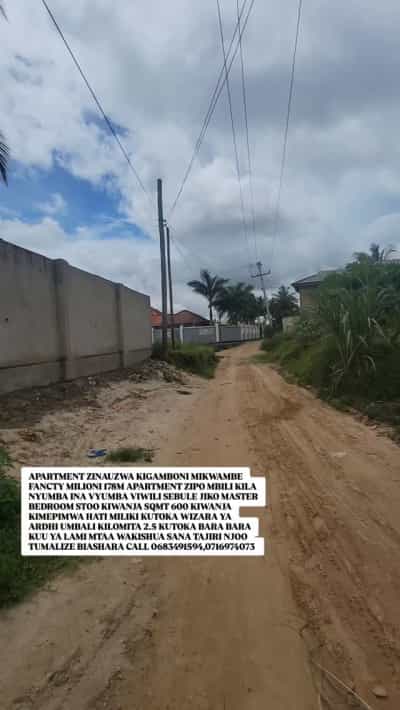 Apartment ya vyumba viwili inauzwa Mikwambe, Kigamboni, Dar Es Salaam (600 sqm)