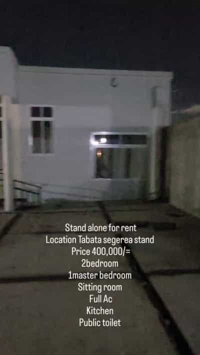 Nyumba ya vyumba viwili inapangishwa TABATA SEGEREA, Dar Es Salaam