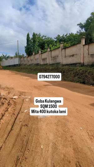 Kiwanja kinauzwa Goba Kulangwa, Dar Es Salaam sqm 1500 Kiwanja kinauzwa Goba Kulangwa, Dar Es Salaam sqm 1500